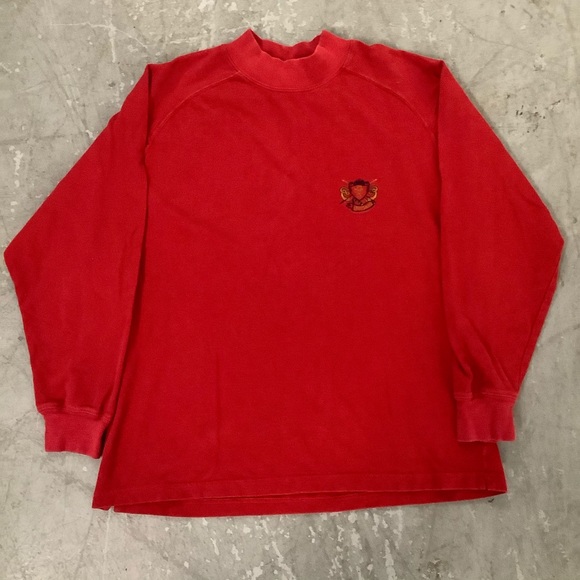 marithe francois girbaud red long sleeve sweater - Picture 2 of 8